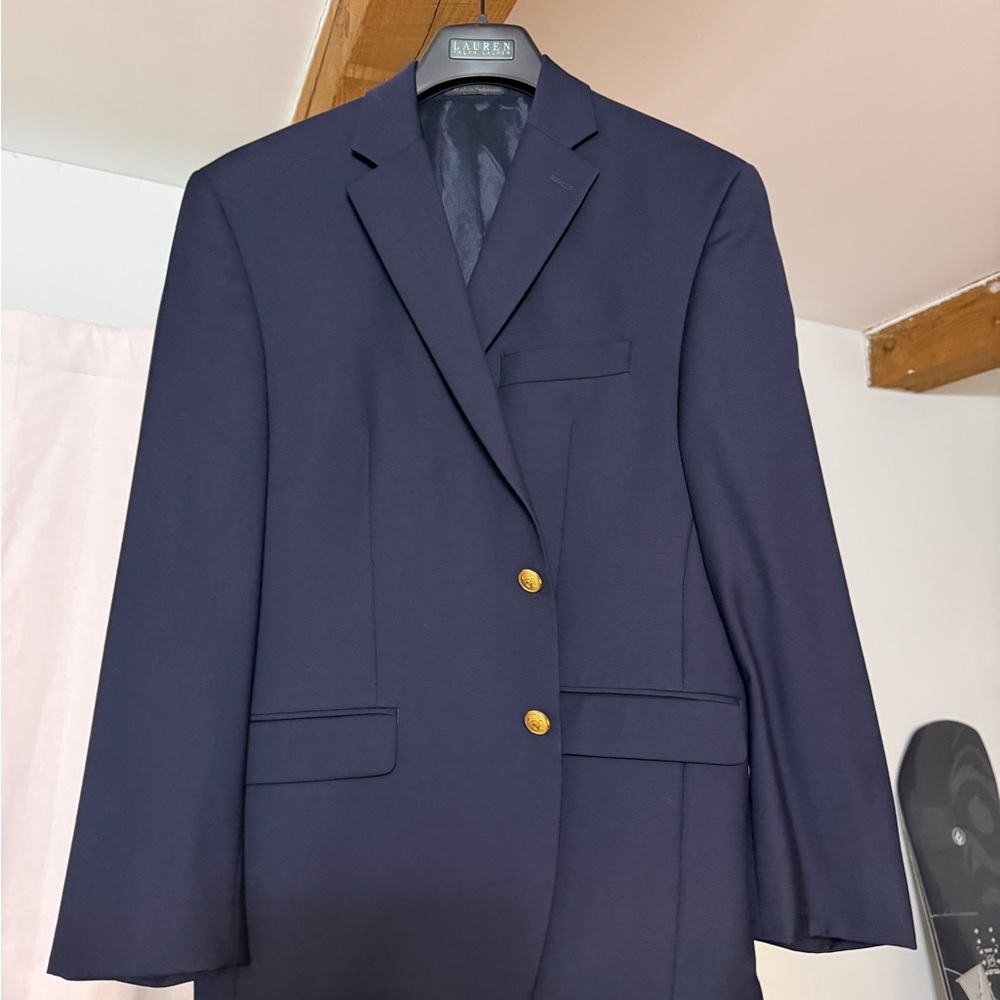 Lauren Ralph Lauren Dark Blue Blazer with Gold Buttons